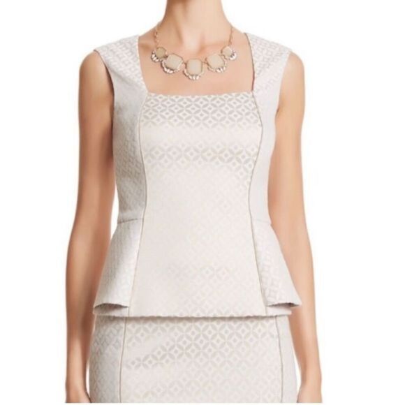 White House Black Market Tops - NWT White House Black Market Jacquard Bodice